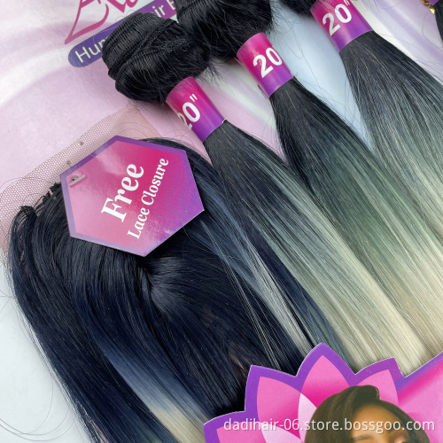 AMAZING YAKI STRAIGHT 4  bundles per set T1B27 100% heat resistance synthetic hair weave for afro women with closure